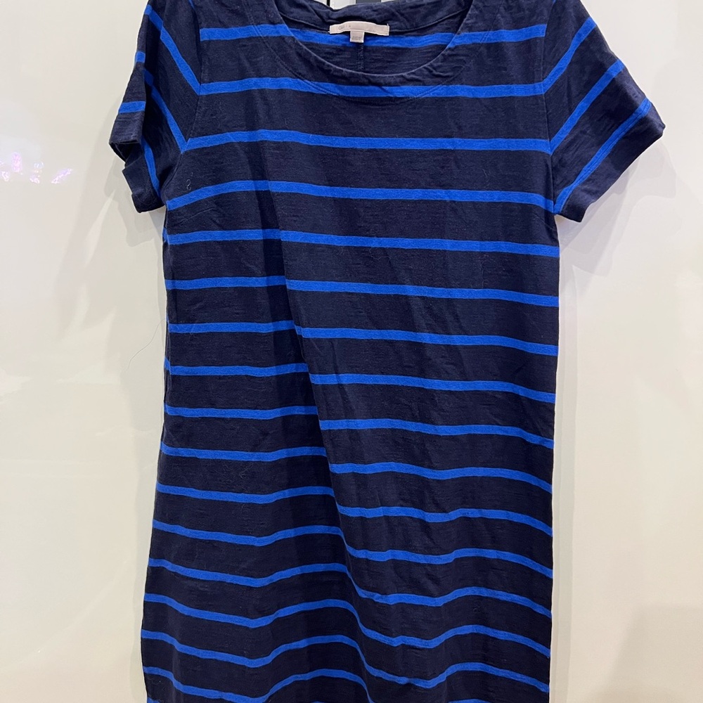 GAP Navy and Royal Blue Striped TShirt Dress